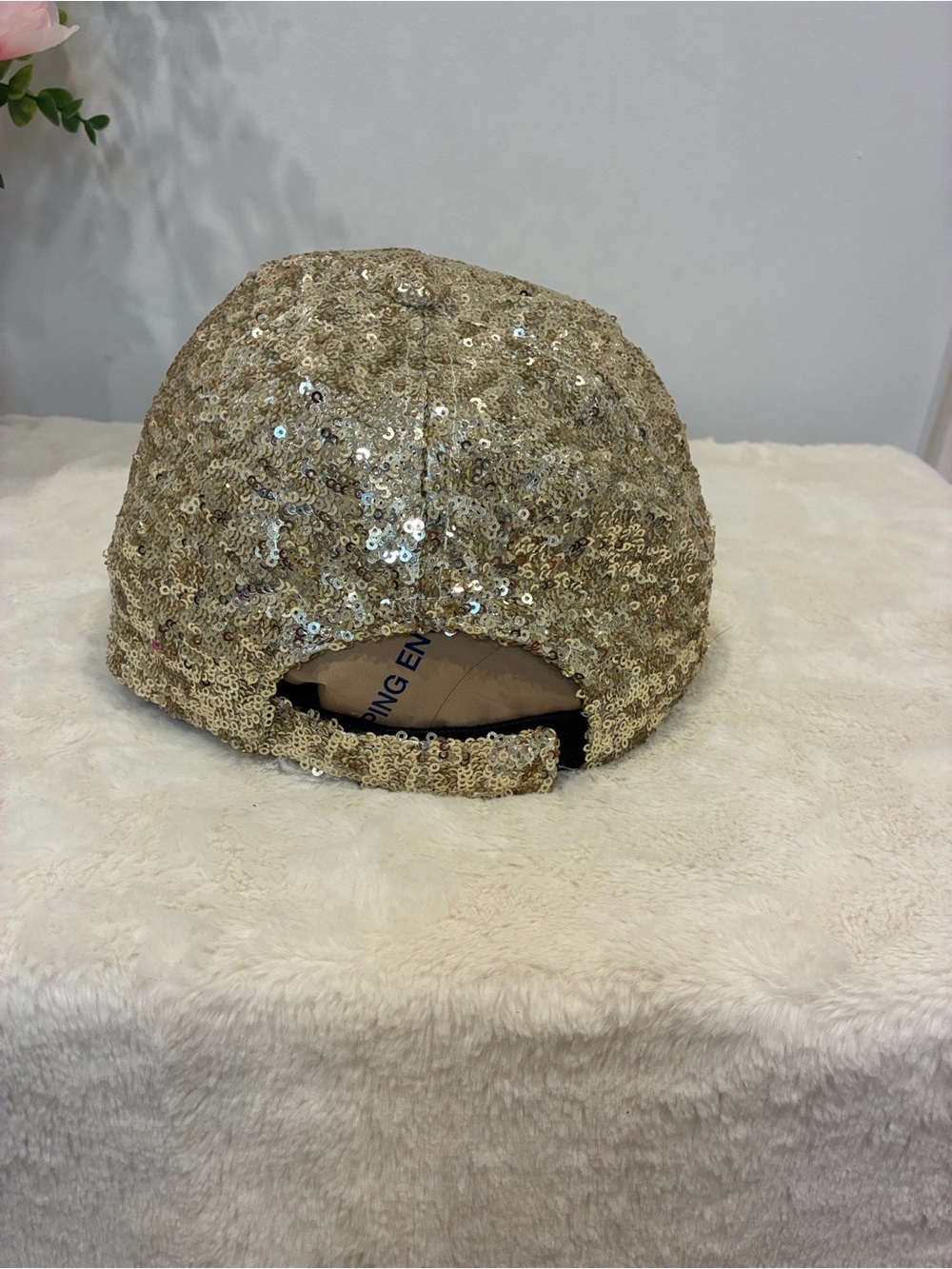 Sequin Baseball Cap - Gold - Picture 3 of 6